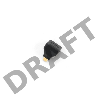 Переходник HDMI-microHDMI Gembird, 19F/19M, угловой, золотые разъемы, пакет  A-HDMI-FDML 