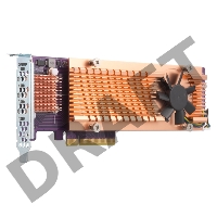 Плата расширения QNAP QM2-4S-240 Quad M.2 SATA SSD expansion card; supports up to four M.2 2280 formfactor M.2 SATA SSDs; PCIe Gen2 x4 host interface; Low-profile bracket pre-loaded, Low-profile flat and Full-height are bundled