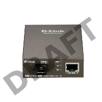 Сетевое оборудование D-Link DMC-F20SC-BXU/A1A WDM медиаконвертер с 1 портом 10/100Base-TX и 1 портом 100Base-FX с разъемом SC (ТХ: 1310 нм; RX: 1550 нм) для одномодового оптического кабеля (до 20 км)