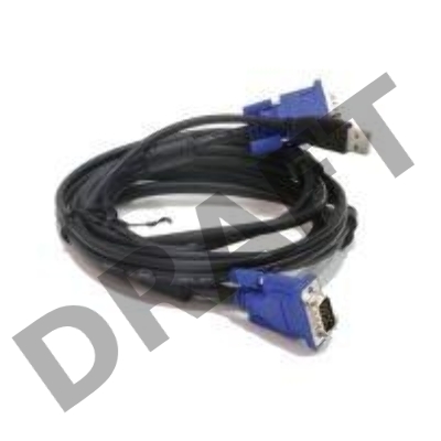 Кабель D-Link DKVM-CU  Кабель KVM длиной 1,8 м с разъемом USB