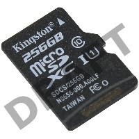 Флеш карта microSDHC 256GB microSDXC Class10 Kingston <SDCS2/256GBSP> UHS-I Canvas Select up to 100MB/s без адапт