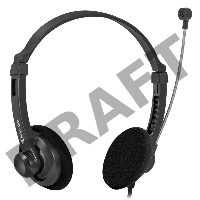 Гарнитура Defender Aura 104 черный (кабель 1.8м)