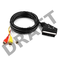 Кабель Кабель аудио/видео  Gembird 1 x RCA x 3 (male) / 1 x SCART (male), 1.8 м CCV-519