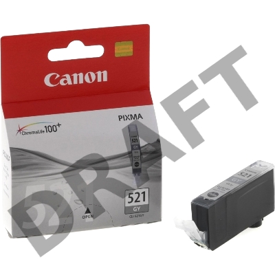 Картридж струйный CLI-521GY (2937B004) для Canon Pixma iP3600/4600/620/630980, Серый, 1395стр.