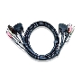 Кабель KVM USB(тип А Male)+DVI-D(Male)2хАудио(Male) (-) USB(тип B Male)+DVI-D(Male)+2хАудио(Male) 3м., черный. CABLE DVI/USB B/MC.SP-DVI/USB A  3M