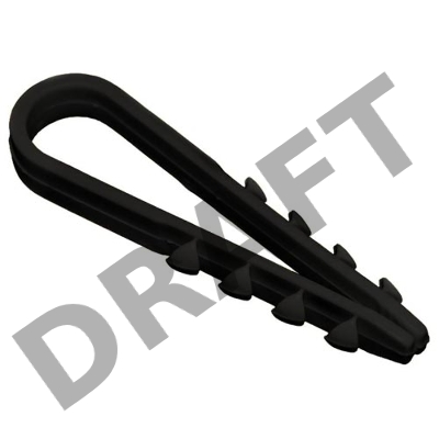 Дюбель-хомут 5-10мм d=5мм для круглого кабеля нейлон черн. (уп.100шт) ИЭК UHH36-5-10-100
