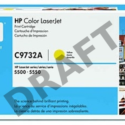 Тонер-картридж HP C9732A желтый LJ 5500 (12000стр.)
