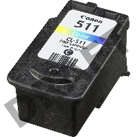 Картридж струйный CL-511 (2972B007) для Canon PIXMA MP240, PIXMA MP260, PIXMA MX320, PIXMA MX330 EMB, Цветной, 244стр., 9 мл.