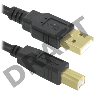 Кабель Defender USB04-10 PRO Кабель USB 2.0  для соед. 3.0м AM/BM , зол.конт, 2фер.фил.  (87431)