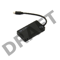 Хаб VCOM USB3.1 Type-CM --> 4*USB3.0 (F)