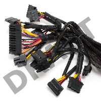 Блок питания CROWN CM-PS500W PLUS (ATX 500W, EMI/CE, 20+4in 450mm, 120mm red FAN, SATA*4, IDE*4, FDD*1, 4+4pin, 6+2pin PCI-E*1, кабель питания 1.2м, слюда)