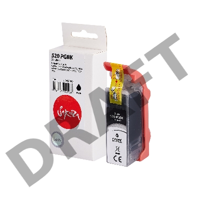 Струйный картридж Sakura 2932B004 (520 PG Black) для Canon, черный, 16 мл., 340 к.