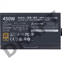 Блок питания Cooler Master MWE Bronze, 450W, ATX, 120mm, 6xSATA, 2xPCI-E(6+2), APFC, 80+ Bronze CLM-MPE-4501-ACAAB-EU