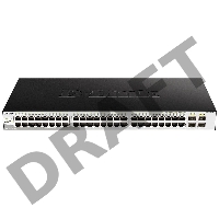 Сетевое оборудование D-Link DGS-1210-52/ME/A1A/FTA1A PROJ управляемый  коммутатор, стальной корпус,  with 48 10/100/1000Base-TX, with 4  SFP 