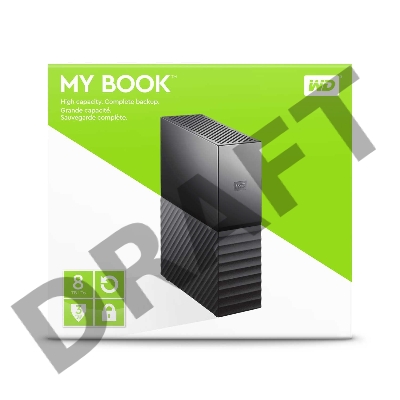 Внешний жёсткий диск WD My Book (New) WDBBGB0080HBK-EESN 8ТБ 3,5