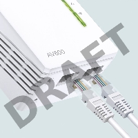 Сетевое оборудование TP-Link TL-WPA4220 300Mbps Wireless AV500 Powerline Extender, 500Mbps Powerline Datarate, 2 10/100Mbps Fast Ethernet ports, HomePlug AV, Plug and Play, WiFi Clone, Single Pack