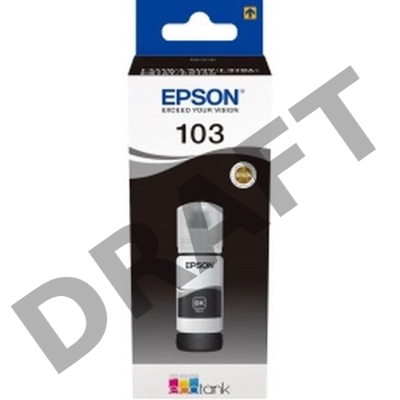 Чернила Epson 103BK C13T00S14A черный (65мл) для Epson L3100/3110/3150