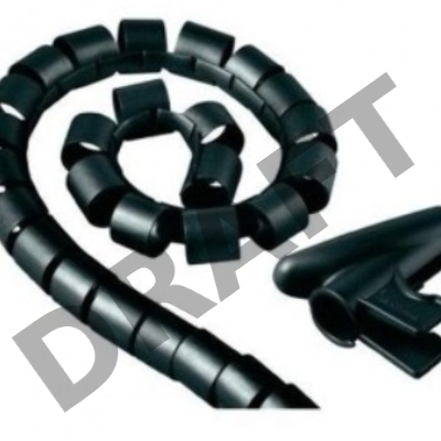 Кабель-органайзер Hama H-20603 1.5м черный (00020603) (упак.:1шт)