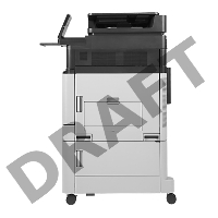 МФУ HP Color LaserJet Enterprise Flow M880z, цветной лазерный принтер/сканер/копир/факс A3+, 46 ppm, 1200dpi,1,5Gb,5trays100+4*500 ,Duplex,ADF200,Enc.HDD320Gb,PS,USB/GigEth/FIH/HI P,JetLink,LCD8i,KensLock,1y warr, замена CE664A CM6030, CE665A CM6030f, Q39