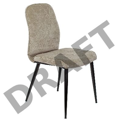 Стул для кухни Бюрократ KF-3 песочный Light 21 металл черный на ножках (KF-3/LT21)