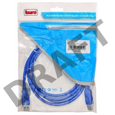 Кабель AM/BM USB3.0 1.8м Buro USB A (m)/USB B (m) USB 3.0