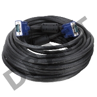 Кабель VCOM VVG6448-15M(C) Кабель монитор-SVGA card (15M-15M) 15м 2 фильтра     