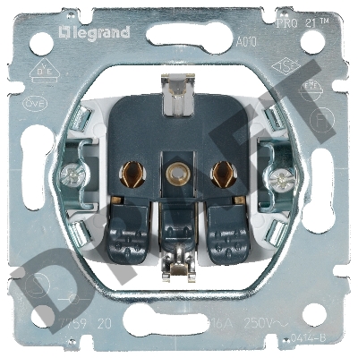 Розетка G.Life Розетка 2К+З, авт. зажимы