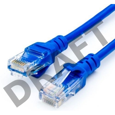Патч-корд ATCOM (AT9166) литой, UTP, RJ45, Cat.5e - 10 м синий(Патч-корд литой, UTP, RJ45, длина кабедя 10 м, цвет: синий)