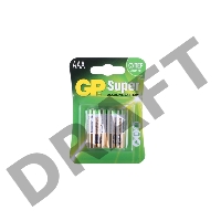 Батарея GP 24A 4шт. Super Alkaline (AAA) GP24A-CR4