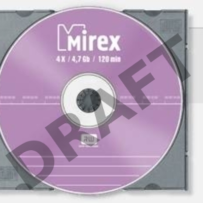 Диск DVD+RW Mirex 4.7 Gb, 4x, Slim Case (1), (1/50)