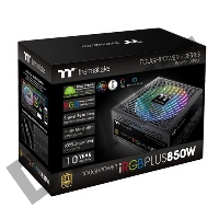 Блок питания Thermaltake ATX 850W Toughpower iRGB Plus 80+ gold (24+4+4pin) APFC 140mm fan color LED 12xSATA Cab Manag RTL