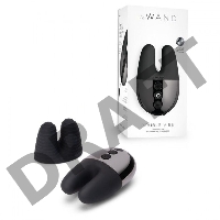 Черный вибратор с ушками Le Wand Double Vibe