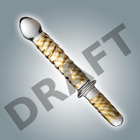 Нереалистичный фаллоимитатор. Стекло №55