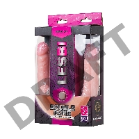 Двусторонний фаллоимитатор LoveToy LESBI TOUCH, телесный, 43 см