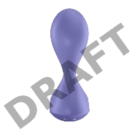 Фиолетовая анальная вибропробка Sweet Seal - 11,2 см.