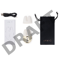 Белый вибратор с ушками Le Wand Double Vibe