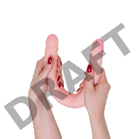 Двусторонний фаллоимитатор LoveToy LESBI TOUCH, телесный, 43 см