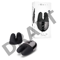 Черный вибратор с ушками Le Wand Double Vibe