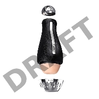Мастурбатор нереалистичный Nalone Bling, TPE, чёрный, 19,8 см