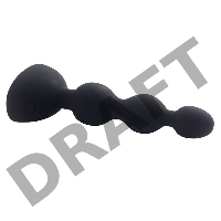 Черный анальный вибростимулятор Anal Beads S - 14,5 см. 