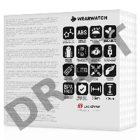 Розовое виброяйцо с зеленым пультом-часами Wearwatch Egg Wireless Watchme