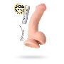 Реалистичный вибратор TOYFA RealStick Elite Vibro, TPR, телесный, 7 режимов вибрации, 20 см.