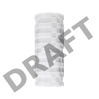 Нереалистичный мастурбатор TENGA 3D  Module, TPE, белый, 11,6 см