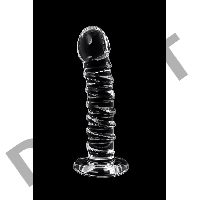 Нереалистичный фаллоимитатор Sexus Glass, стекло, прозрачный, 16 см