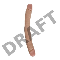 Двусторонний фаллоимитатор REAL