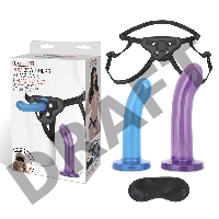 Страпон унисекс Beginners Strap-On с 2 насадками - 15 и 13 см.