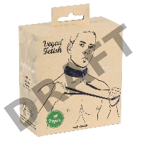 Vegan Fetish Ошейник с поводком из полиуретана