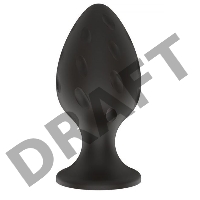 Пробка анальная Силиконовая черная S (5.8*2.8cm) 3304-01