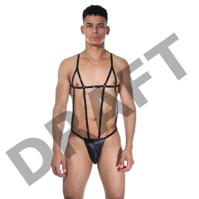 Боди мужское с тонкими ремешками