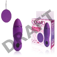 Фиолетовое виброяйцо Cosmo с пультом управления вибрацией